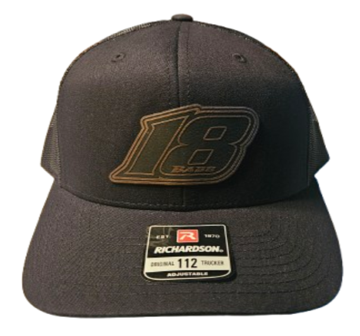 Shannon Babb Snap Back Leather Patch Hat (Black)