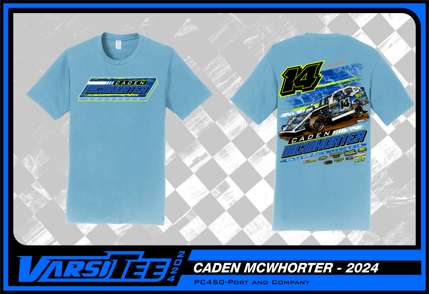 2024 Caden McWhorter Short Sleeve T Shirt (Blue)