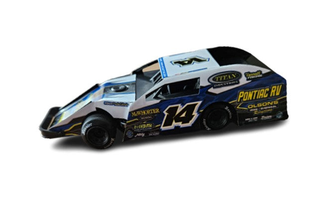 Caden McWhorter 2023 Modified Pull Back Die Cast Cars