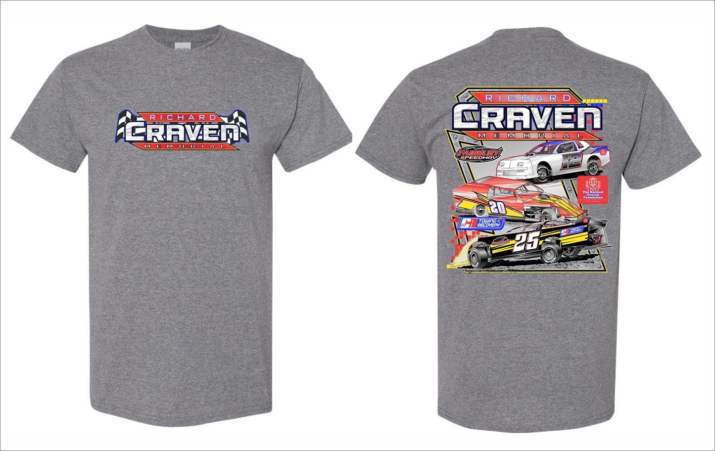 2025 Richard Craven Memorial T Shirt (Graphite Heather)