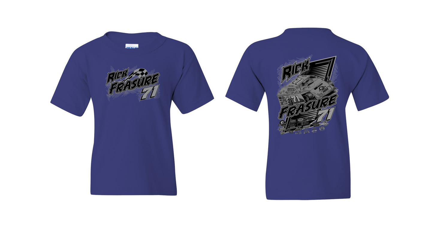 Rick Frasure YOUTH T Shirt (Cobalt Blue)