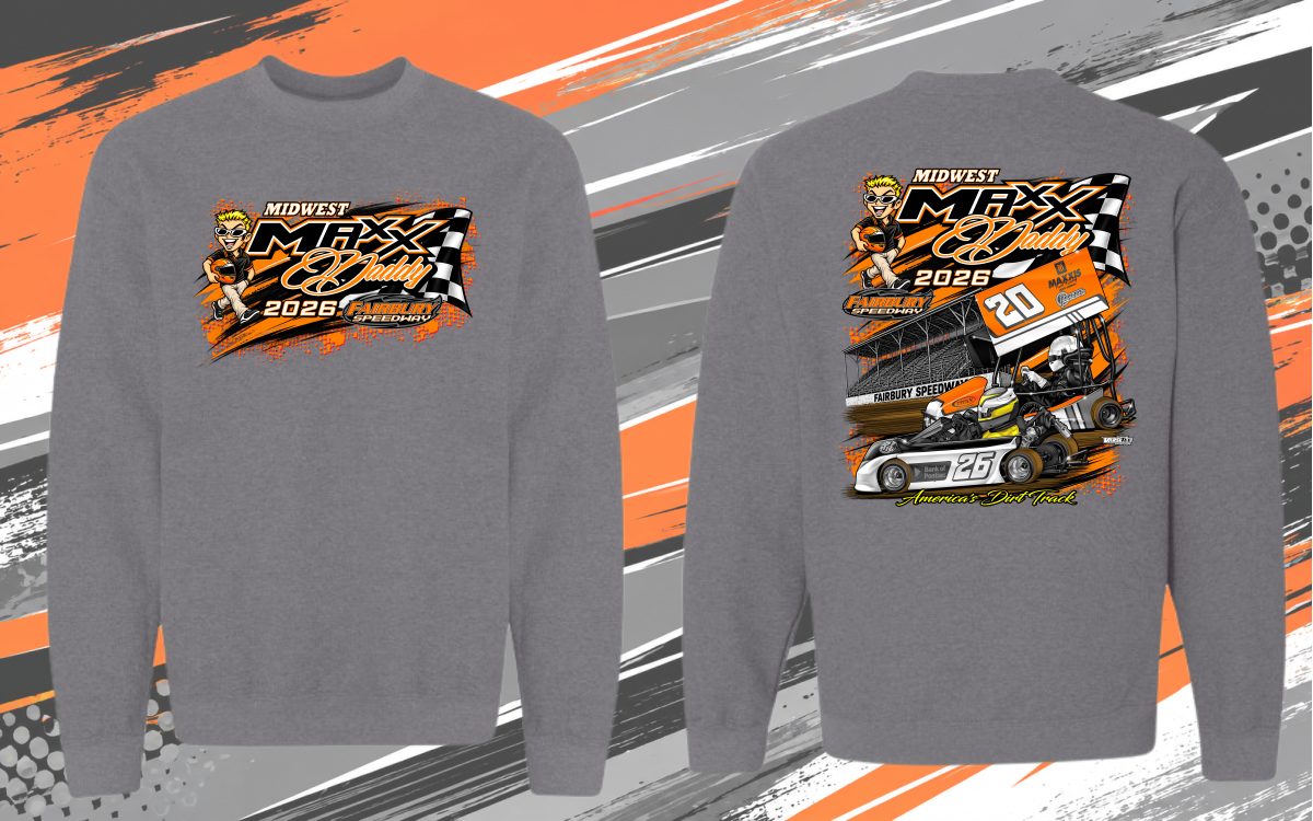 Pre Order 2026 Midwest Maxx Daddy Crew Neck Sweatshirt (Graphite Heather)