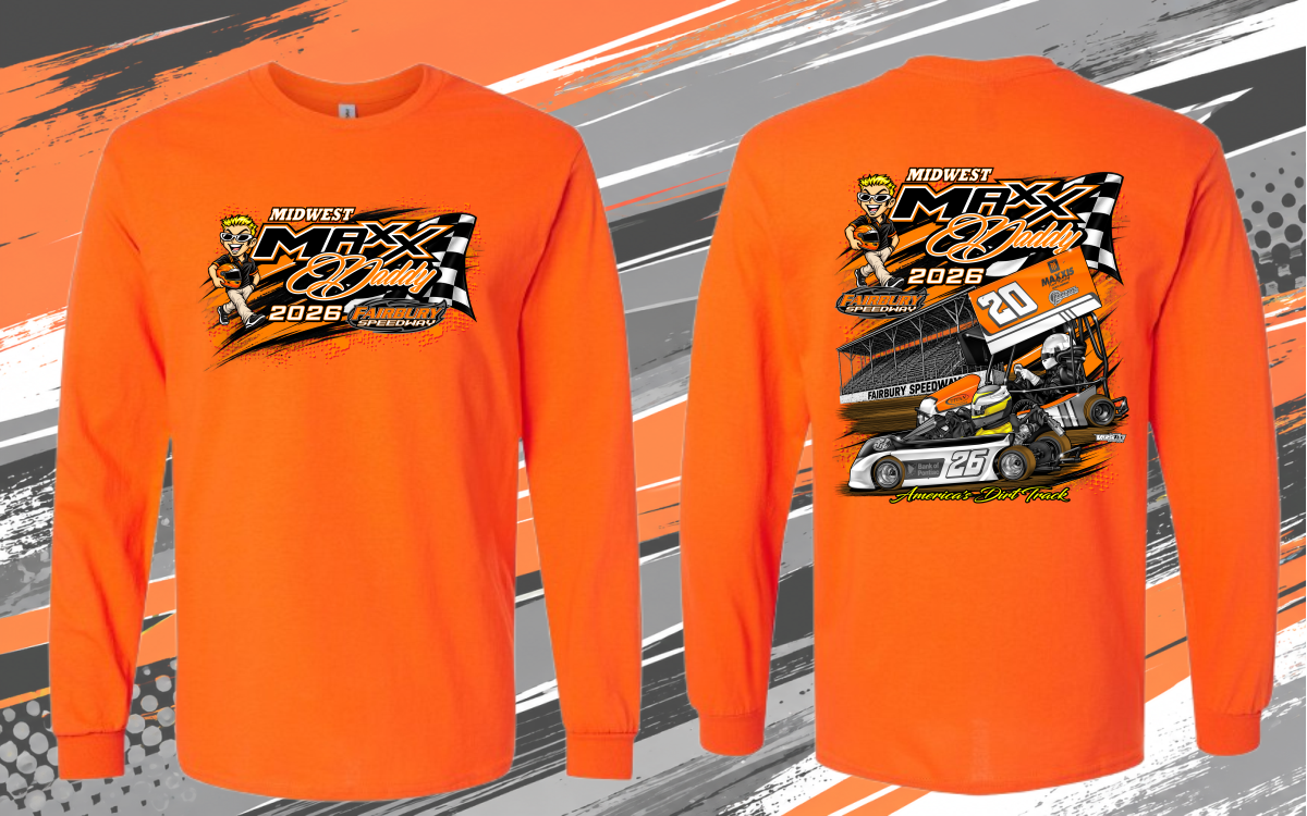 Pre Order 2026 Midwest Maxx Daddy Long Sleeve T-Shirt (Orange)