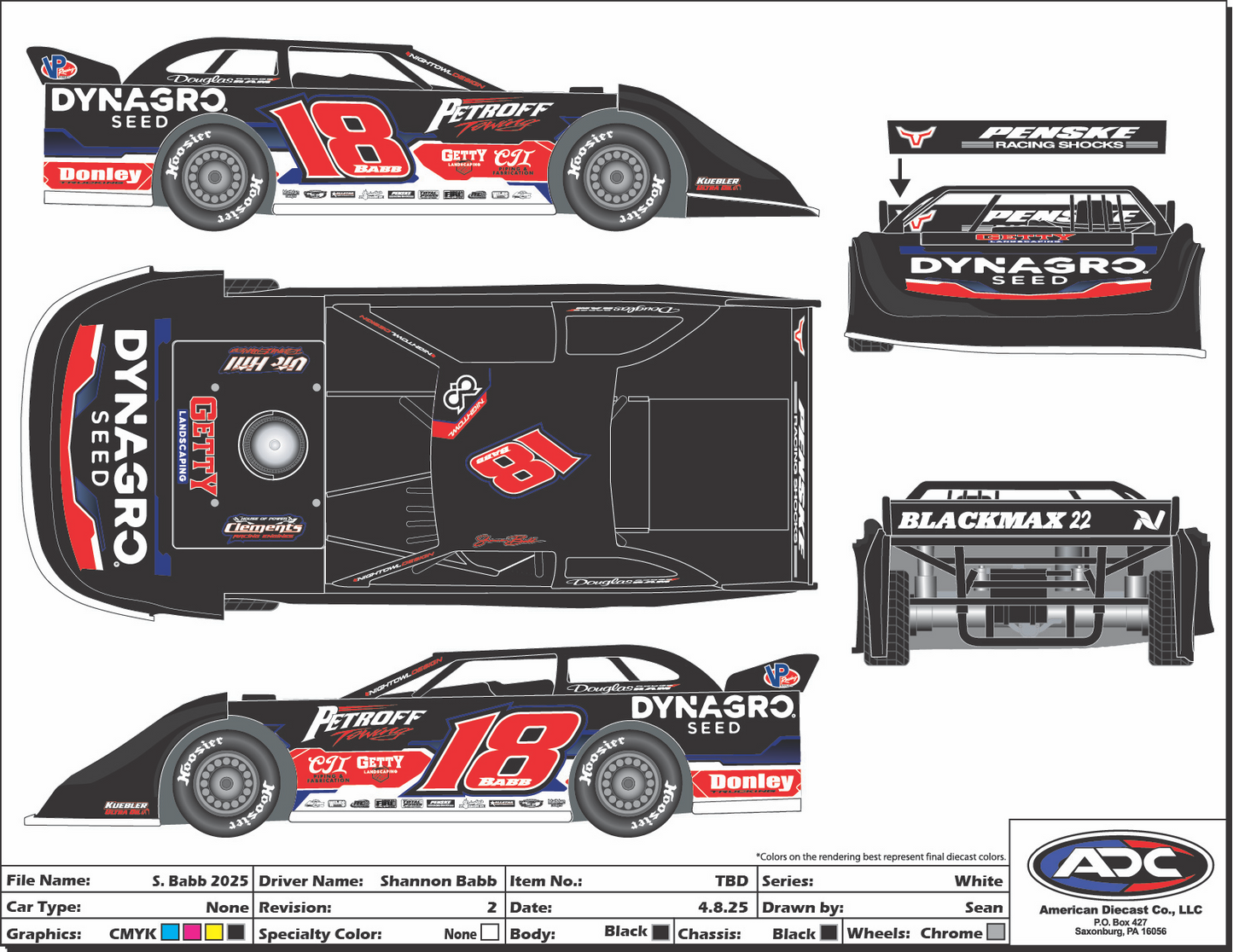 Shannon Babb 2025 ADC 1/24th Scale Die Cast (Pre Order)