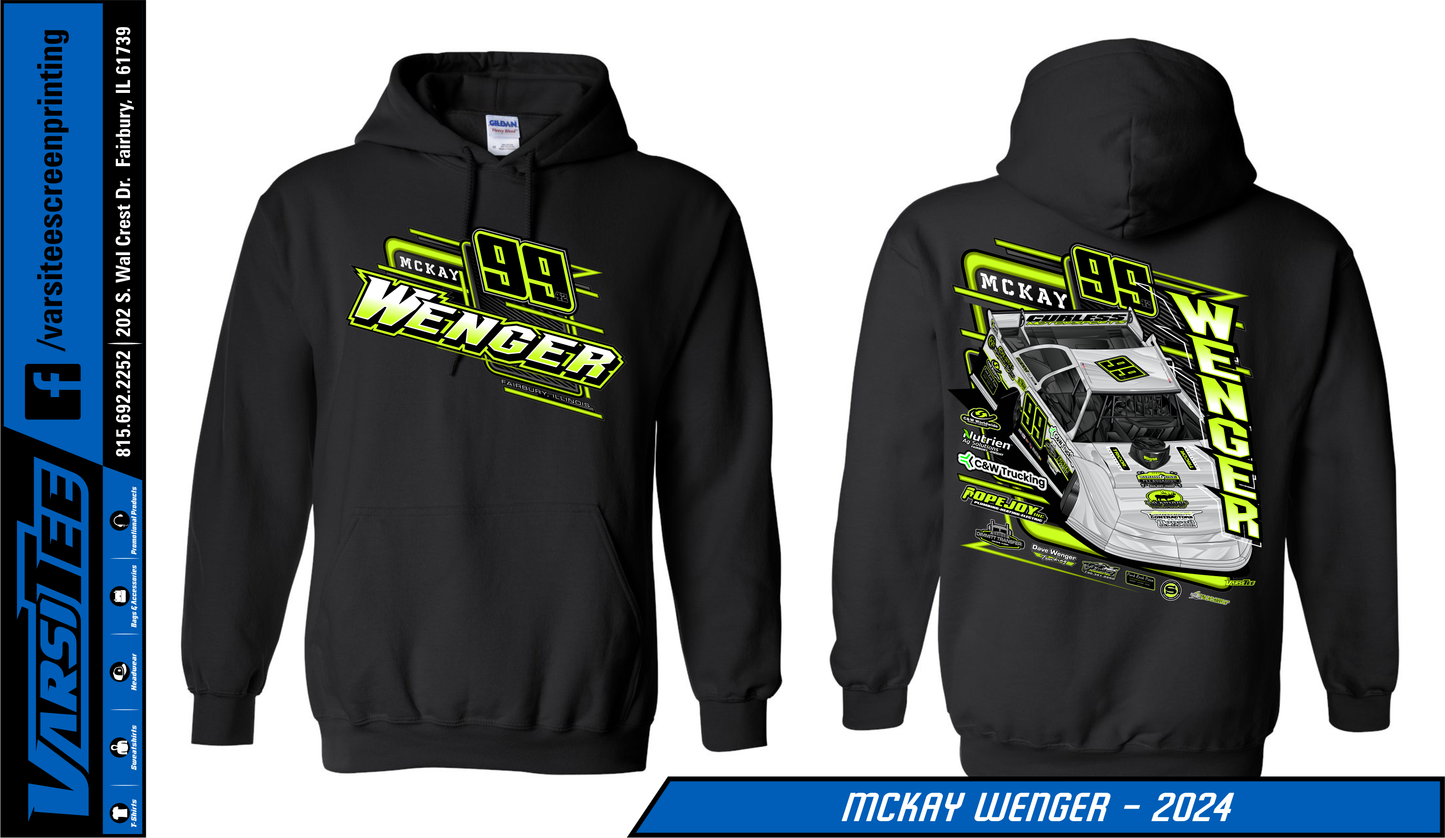 2024 McKay Wenger Hoodie (Black)