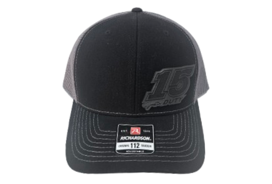 Justin Duty 2026 Hat (Black Front / Gray Back)