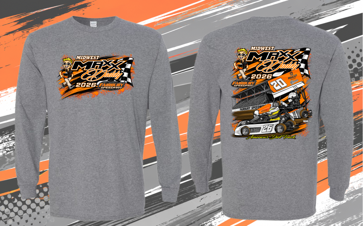 Pre Order 2026 Midwest Maxx Daddy Long Sleeve T-Shirt (Graphite Heather)