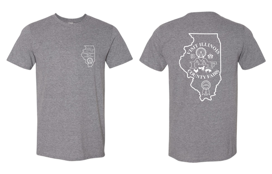 IAAF Visit Illinois County Fairs T Shirt (Graphite Heather)