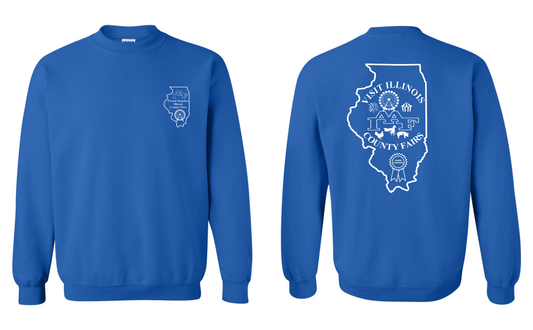 IAAF Visit Illinois County Fairs Crew Neck Sweatshirt (Royal Blue)