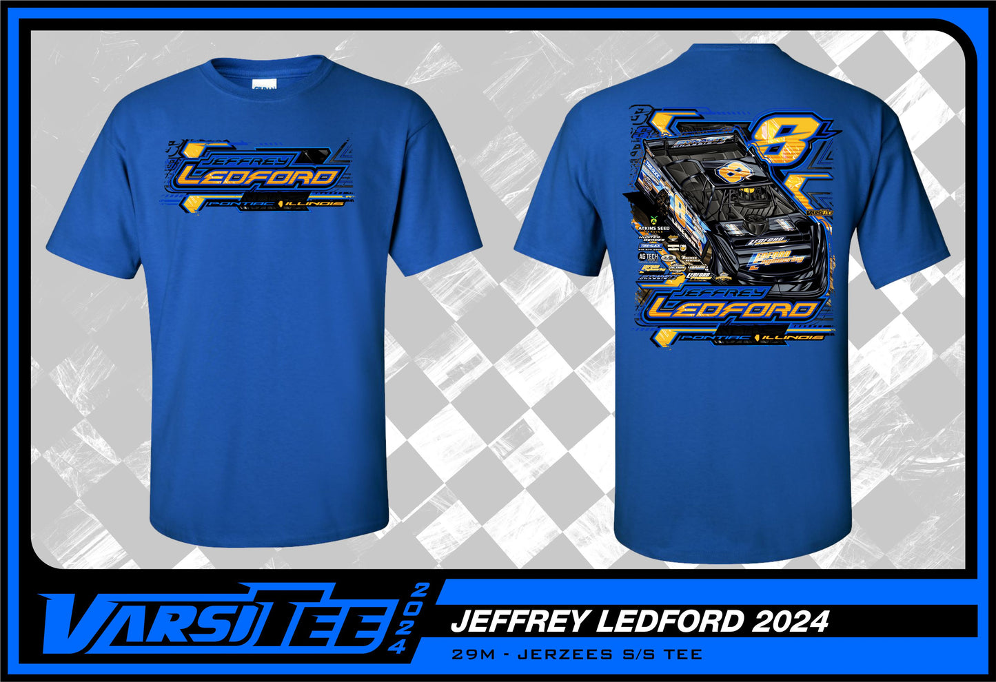 2024 Jeffrey Ledford Short Sleeve T-Shirt (Royal Blue)