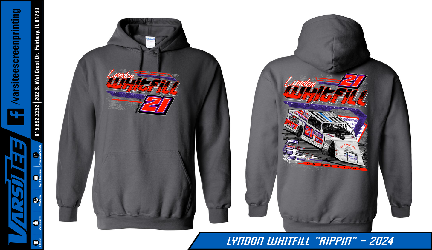 Lyndon Whitfill 2024 Hoodie (Charcoal) – Trackside Racewear