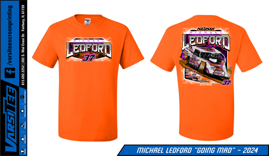 2024 Michael Ledford Short Sleeve T-Shirt (Orange)