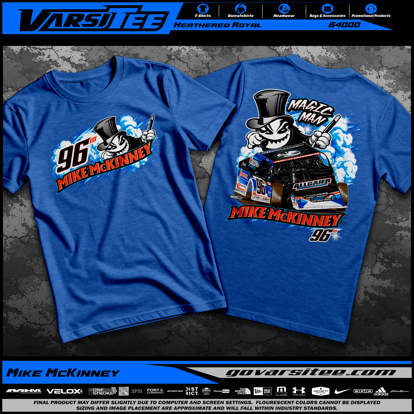 Mike McKinney T -Shirt (Royal Blue)