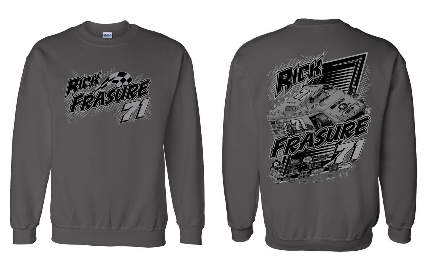 Rick Frasure 2024 Crewneck Sweatshirt (Charcoal Gray)