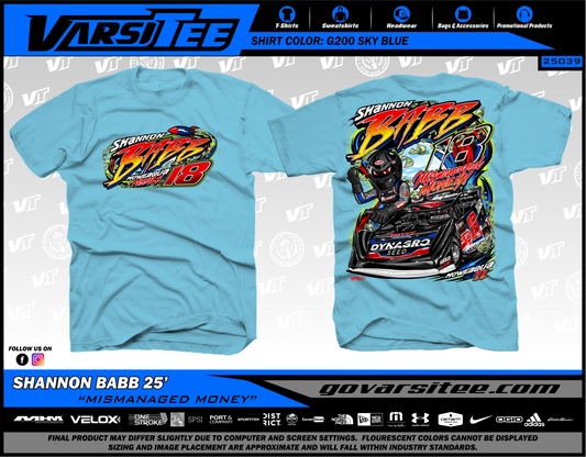 2025 Shannon Babb "Mismanaged Money (Sky Blue)