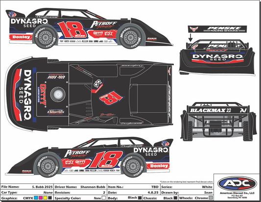 Shannon Babb 2025 ADC 1/24th Scale Die Cast (Pre Order)