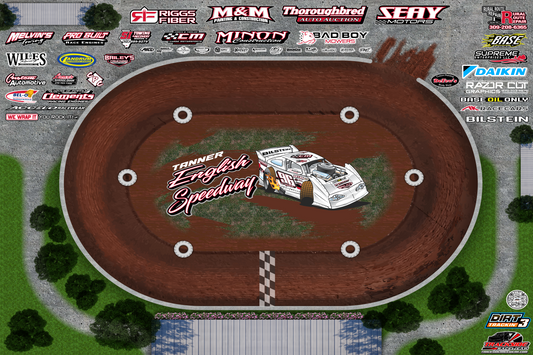 Tanner English Racing Track Mat 24" x 36"