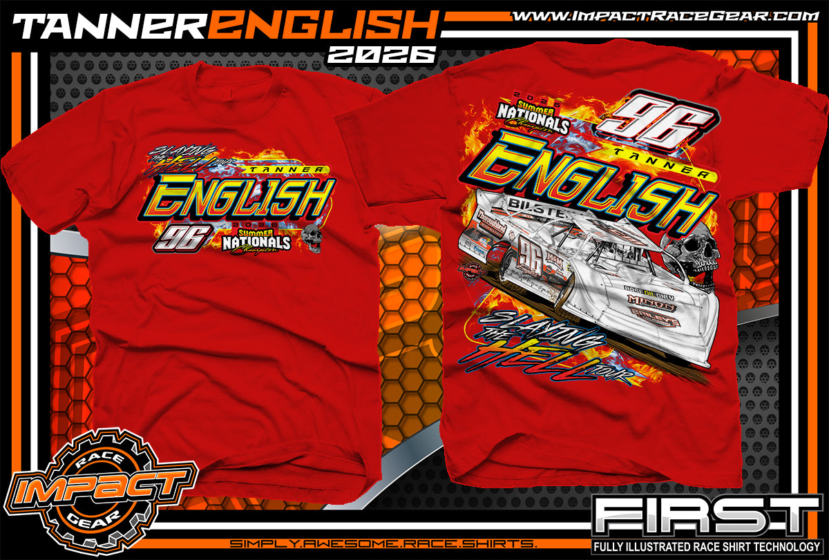 Tanner English 2026 Summernationals Champion T -Shirt (Red)