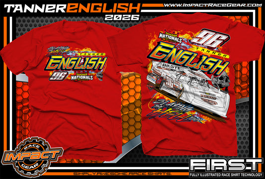 Tanner English 2026 Summernationals Champion T -Shirt (Red)