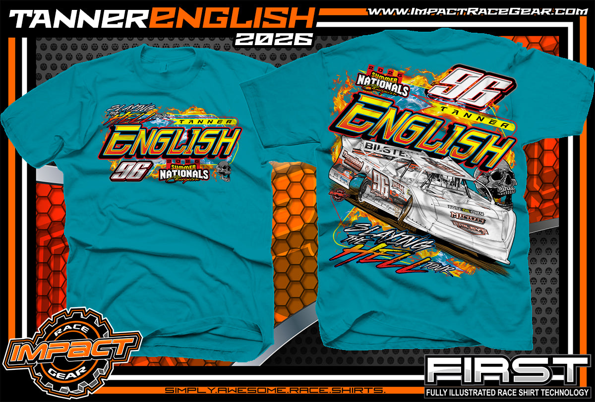 Tanner English 2026 Summer Nationals Champion T -Shirt (Tropical Blue)