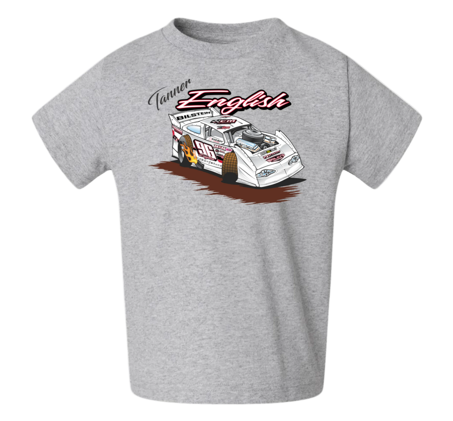 Tanner English 2026 Toddler T Shirt (Sport Gray)